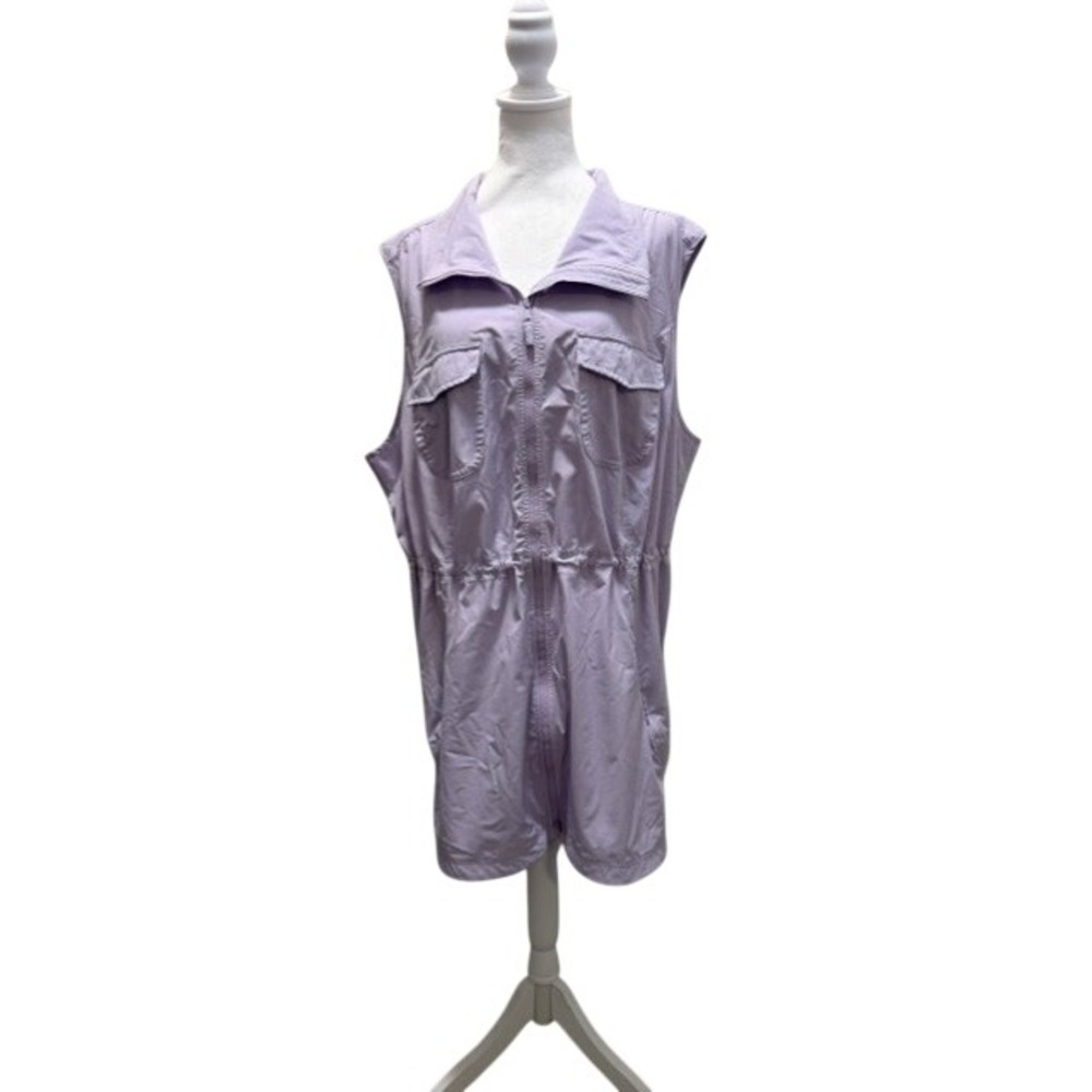 Duluth Trading Sol Survivor Vest Womens 3X Lavender UPF 50+ Hiking Travel